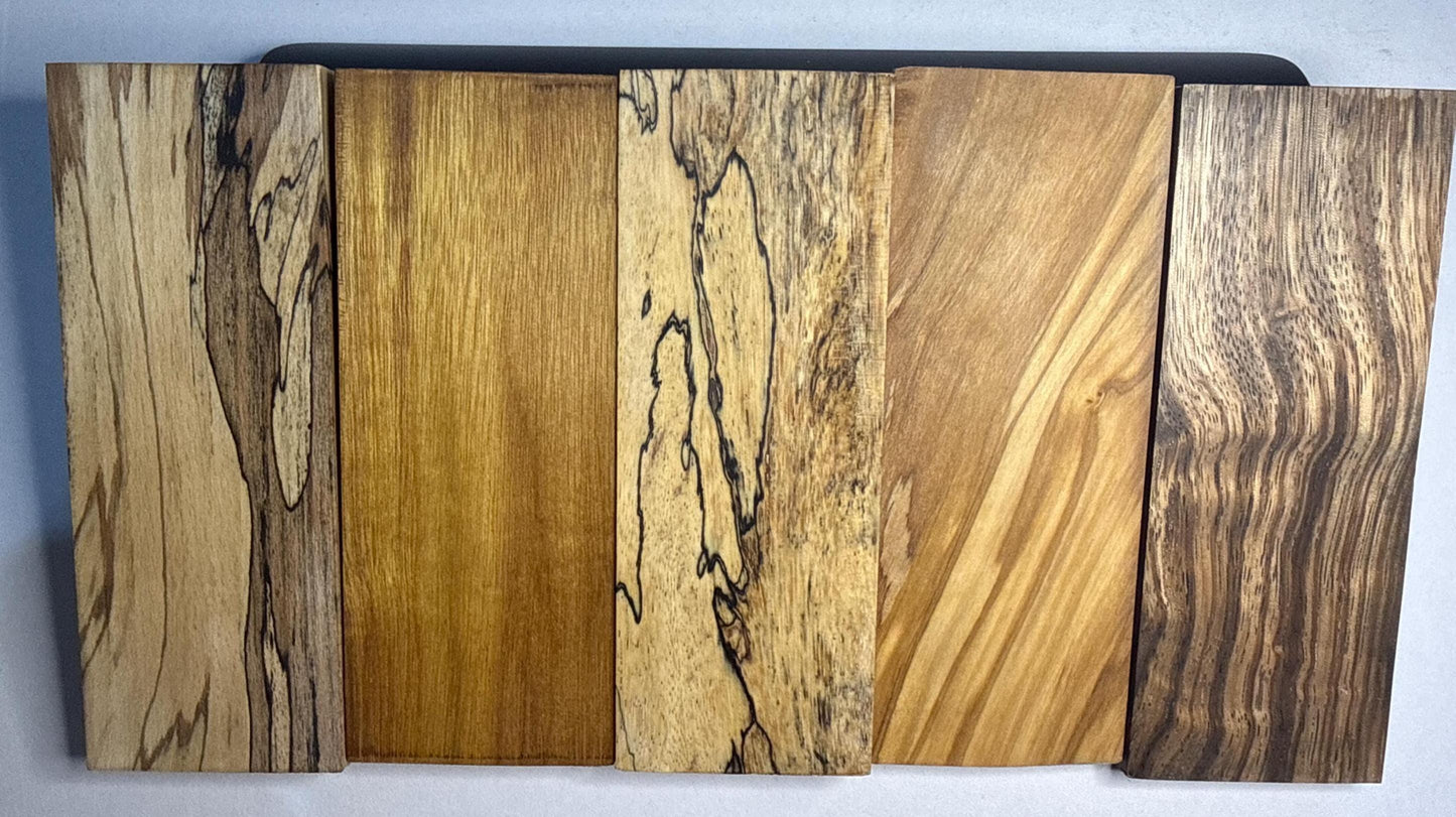 Handcrafted Knife Scales: Stabilized Exotic Wood & Natural Ironwood