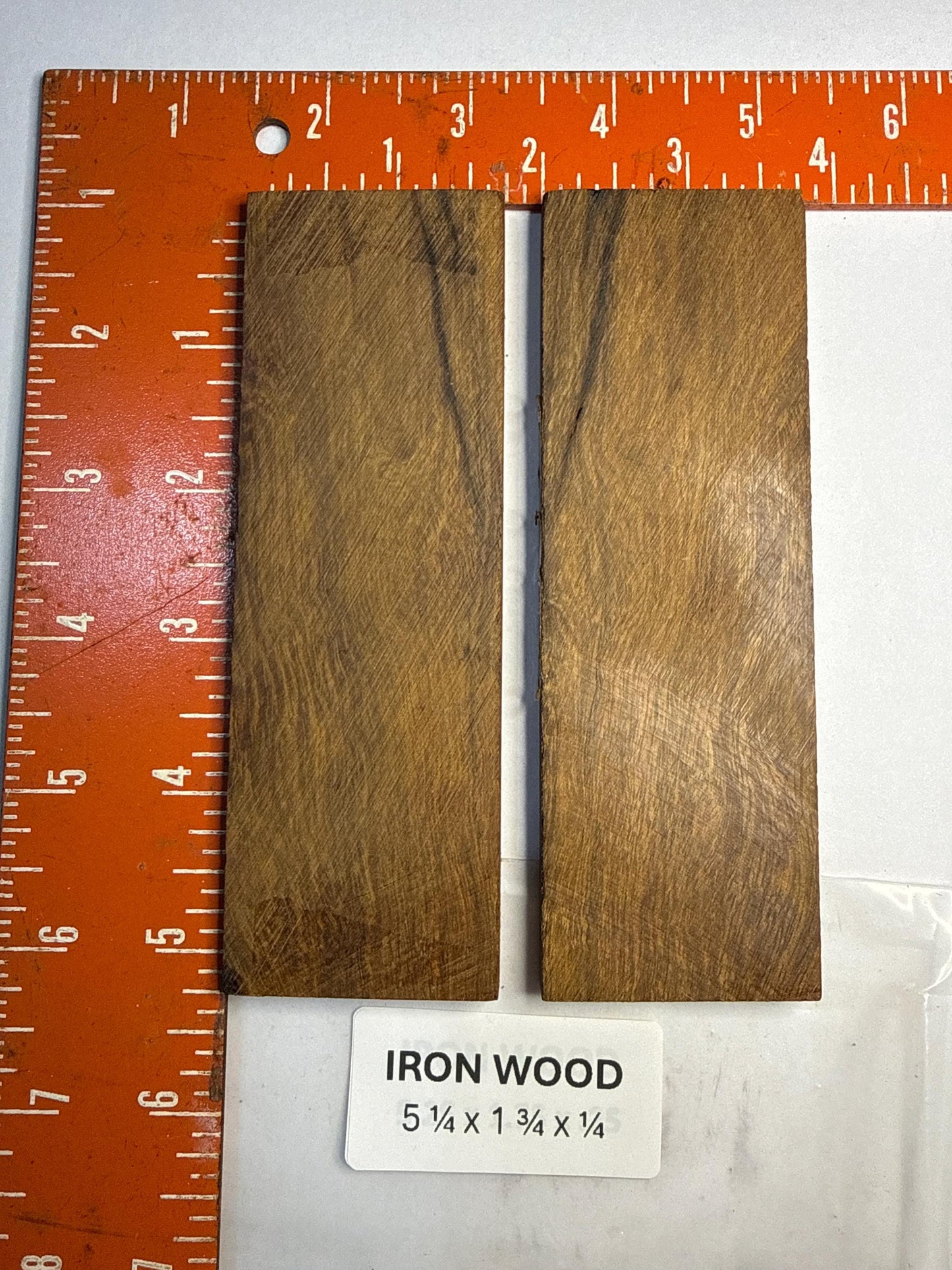 Handcrafted Knife Scales: Stabilized Exotic Wood & Natural Ironwood