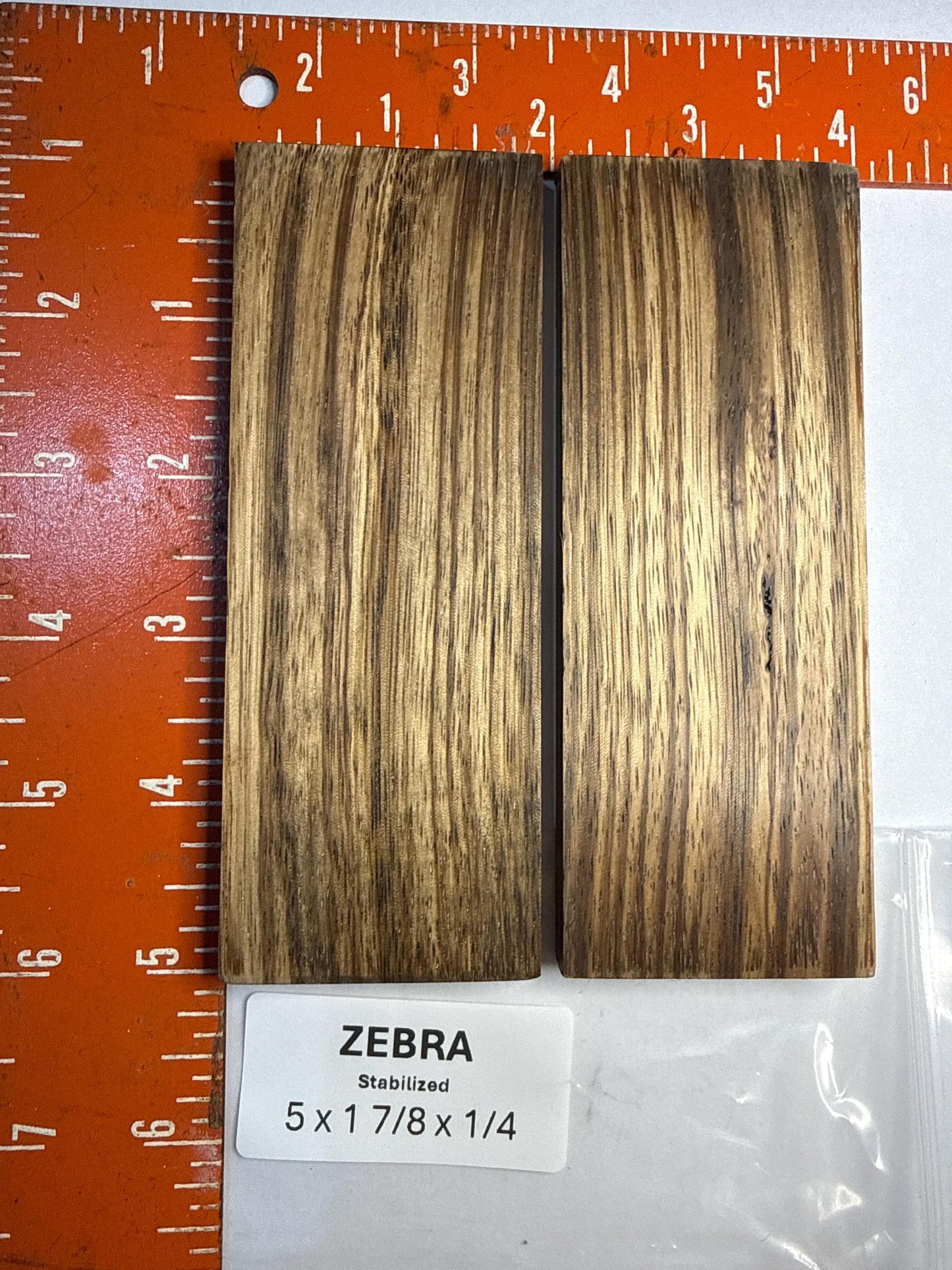Handcrafted Knife Scales: Stabilized Exotic Wood & Natural Ironwood
