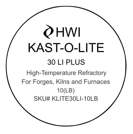 Low-Iron 3000F Insulating Castable – Forge & Kiln Refractory, Kast-O-Lite 30 LI (10LB)