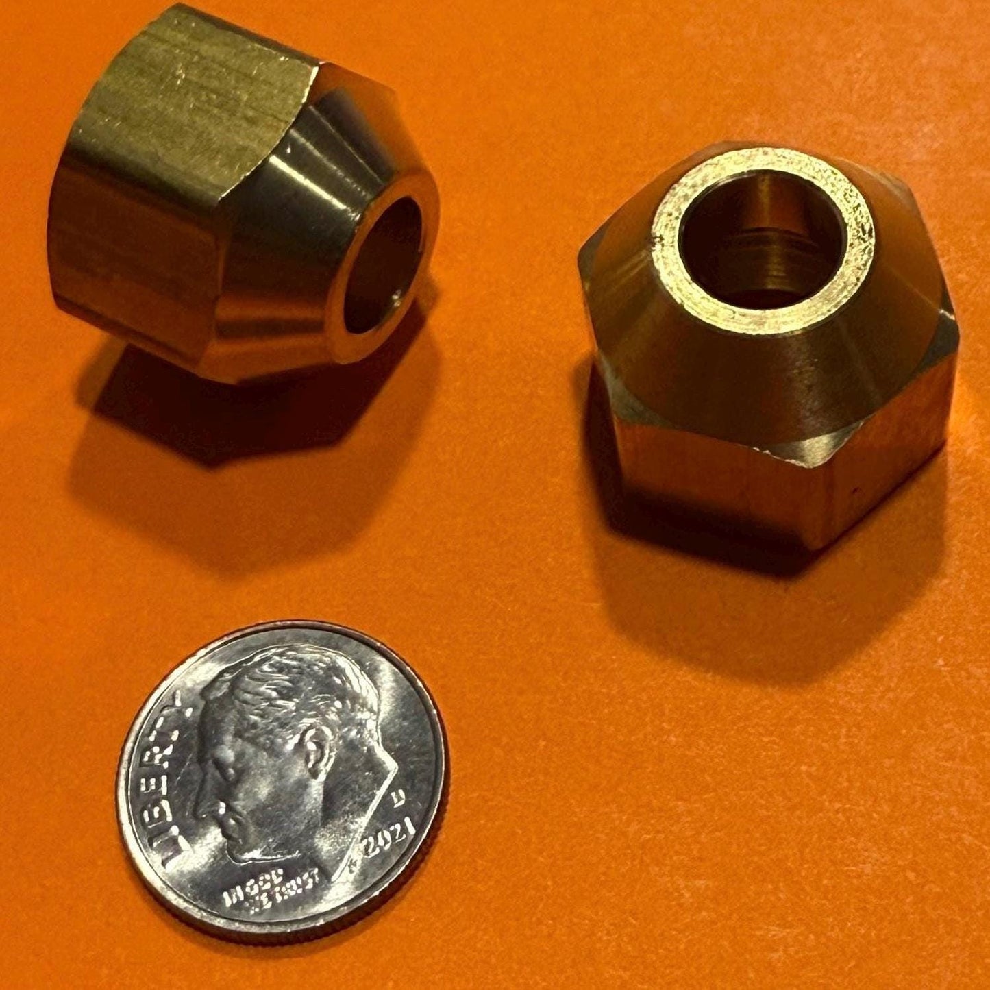 8mm Flare Nut for 15KW Induction Forge Coils (Pack of 2)