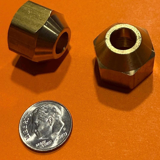 8mm Flare Nut for 15KW Induction Forge Coils (Pack of 2)