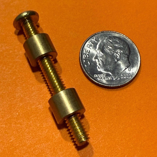 Brass Loveless Bolts: 5/16" OD, Knife Handle Fasteners