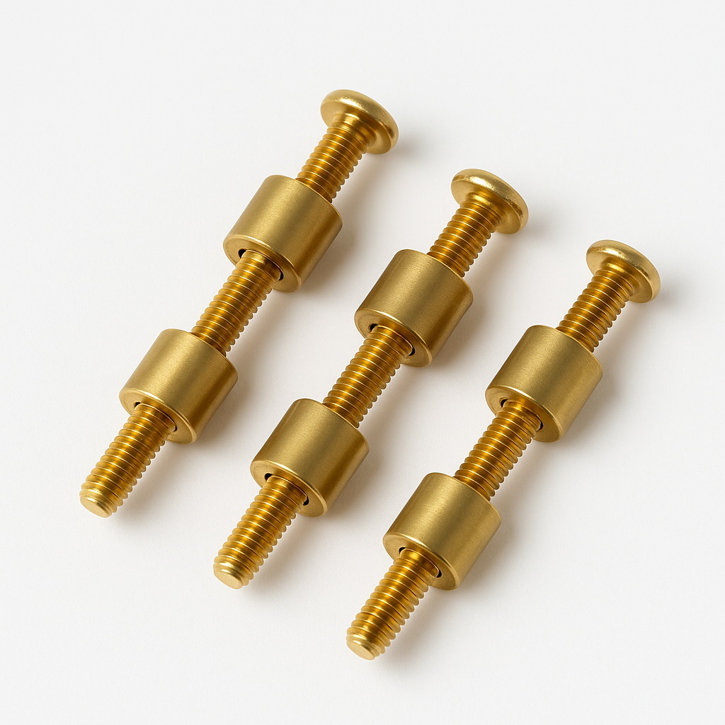Brass Loveless Bolts: 5/16" OD, Knife Handle Fasteners