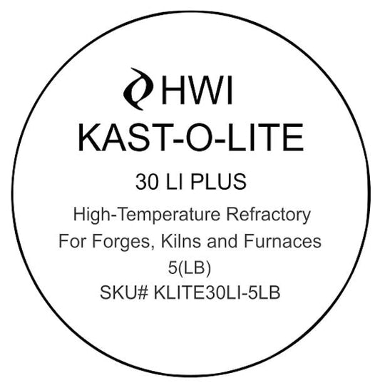 Low-Iron 3000F Insulating Castable – Forge & Kiln Refractory, Kast-O-Lite 30 LI (5LB)